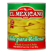 El Mexicano, Whole Green Chiles, 27 oz