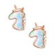 thumbnail image 3 of Dainty Earrings 1 Pair Comfortable Texture Ear Pendants For Girls Rose Gold Round Design Perfect For Birthdays And Costume Parties, 3 of 3