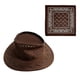 thumbnail image 2 of Sombrero de vaquero con bandana, accesorios de cosplay, sombrero de ala grande, sombreros para el sol, Halloween Marrón oscuro, 2 of 9