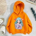 thumbnail image 2 of CONFREE Hoodies for Teen Girls Long Sleeve Hooded Sweatshirt for Girls Trendy Prints Fashion Preppy Pullover Tops, 2 of 3