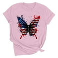 thumbnail image 3 of VKOYWKM July 4th T-Shirts for Women Summer Tops American Flag Stars and Stripes Graphic T Shirts Short Sleeve Crew Neck Patriotic USA Flag Tees, 3 of 8
