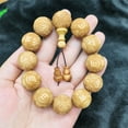 thumbnail image 2 of Handcrafted Taihang Cypress Wood Prayer Beads Bracelet with Carved Dragon, Phoenix & Pixiu Designs - Traditional Chinese Amulet for Daily Wear & Gifting, 2 of 18