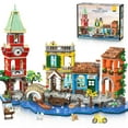 thumbnail image 1 of Set de construcción PLAXSOON Venice Main Street 215 piezas con luz para mayores de 12, 1 of 9