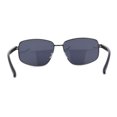 thumbnail image 2 of Xloop Sport Rectangle Metal Rim Color Mirror Officer Sunglasses Gunmetal Black, 2 of 4
