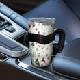 thumbnail image 5 of 40oz Tumbler,White Christmas Reindeer Pattern Insulated Tumblers with Removable Handle,Stainless Steel Double Vacuum Coffee Tumbler Cup with Straw for Home,Office,Travel,Party, 5 of 5