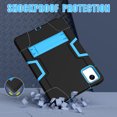 thumbnail image 7 of ELEHOLD Case for Lenovo Tab M11 11inch TB330FU TB330XU 2024,Heavy Duty Hard PC Silicone Case Hidden Kickstand Anti-Scratch Shockproof Cover for Kids Men Women,Black+Blue, 7 of 7