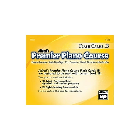 premier piano course: flash cards, level 1b