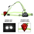 thumbnail image 2 of CNKOO Lampe de Course 2 Modes 350lm Lampe d'Avertissement pour la Poitrine Rechargeable par USB avec Bande Réglable pour Course Jogging Camping, 2 of 10