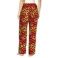 thumbnail image 2 of Bixox Women's Flying Black Bat Patterned Pajama Pants Loungewear, 2 of 5