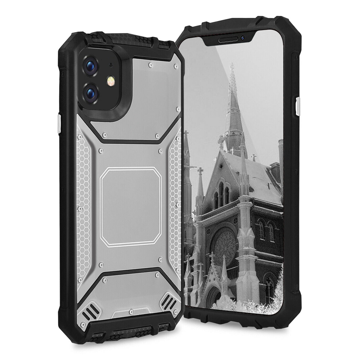 TJS Phone Case for Apple iPhone 11 Pro Max 6.5", with [Tempered Glass