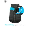 thumbnail image 4 of Luxtrada Padded Cold Winter Warm Vest Jacket Pet Clothes For Small/Medium/Large Dogs (Blue, L), 4 of 8