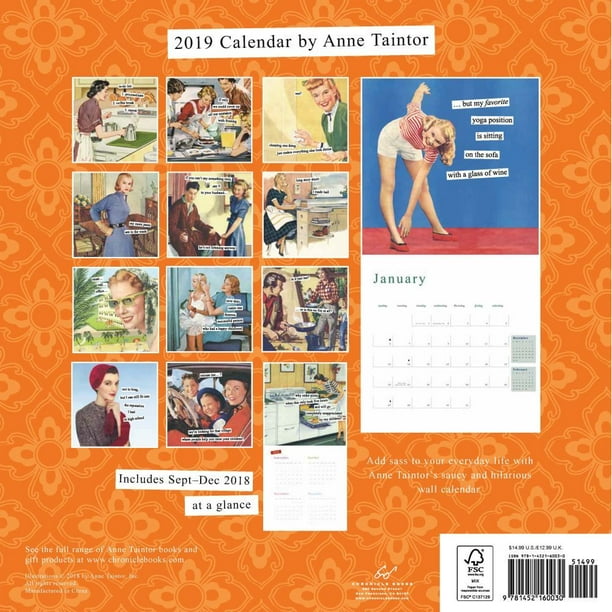 Anne Taintor 2019 Wall Calendar (Other) - Walmart.com