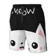 thumbnail image 4 of Balery Cat Meow Traje de Baño Estilo Hawaiano para Hombre, Shorts de Secado Rápido con Bolsillos-Medium, 4 of 6