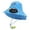 Blue(供应商口哨颜色随机发货), variant on Cooling Fan Hat for Kids 3-12Years Quick Drying Solar Powered Fan Caps Sun Protective Hat UPF 50 UV Protection Children Solar Fan Fishing Hat