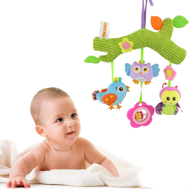 Bell Hanging Bed Baby Multifunctional Plush Toy Car Crib Pram Kids Stroller Gift 