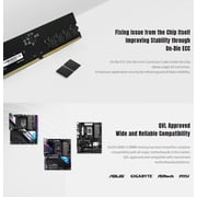 KLEVV KD5AGUA80-56G460A DDR5 16GB (1x16GB) 5600MHz CL46 UDIMM SK Hynix A-Die Desktop Ram Memory 1.1V