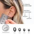 thumbnail image 6 of ChicSilver Hoop Earrings Solid 925 Sterling Silver Hypoallergenic Chunky Huggies Mothers Day Gifts Everyday Huggie Earrings for Women, 6 of 9