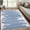 Cream/Blue, variant on Area Rug Machine Washable Rug Modern Berber Stripe Area Rug Non Slip Non Shedding Indoor Floor Cover Low Pile Carpet Rug Lightweight Rug for Bedroom Living Room