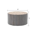 thumbnail image 3 of Pemberly Row Contemporary Jungle Wood Coffee Table in Gray Color, 3 of 5