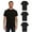 3 Pack Solid Black, variant on BILLIONHATS 3 Pack Mens Cotton Short Sleeve Lightweight T-Shirts, Bulk Crew Tees for Guys, Black Colors Bulk Pack