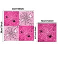 thumbnail image 3 of Hxlamzoo 20Pcs Halloween Spiderweb Napkins - Pink Paper Towels for Spooky Party Decorations, Festive Tableware & Unique Halloween Supplies, 3 of 6