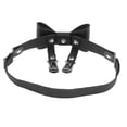 thumbnail image 4 of Liga De Pierna Con Bowknot Arnés de material cuero Sintético Punk Con Clips De Muslo Para Mujer Chica Negro, 4 of 6