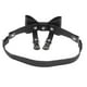 thumbnail image 4 of Liga de pierna Macarena Bowknot Clip Arnés de cuero PU Estilo punk Correa elástica negro, 4 of 6