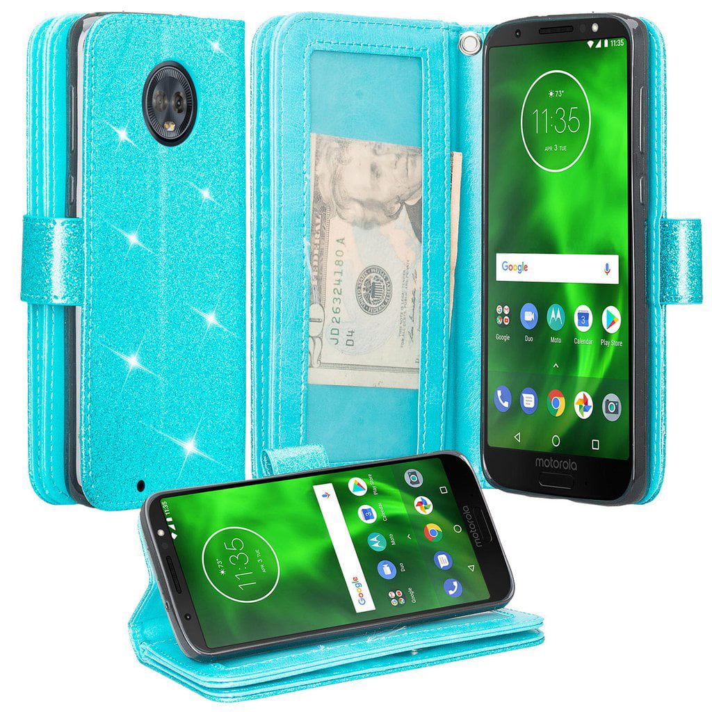 Moto G6 Case,Moto G6 Wallet Case,Moto G6 Phone Case,Printed Design PU Leather Protective Case Cover with Card Holder Slot Pocket Magnetic Kickstand for Motorola Moto G6 5.7 Inch,Dream Catcher Mandala 