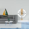 thumbnail image 2 of Figura de velero,Escultura de velero de hierro para decoración de oficina y hogar,Estatua de barco de escritorio para decoración de entrada de gabinete,Reloj de pared,Reloj de pared, 2 of 8