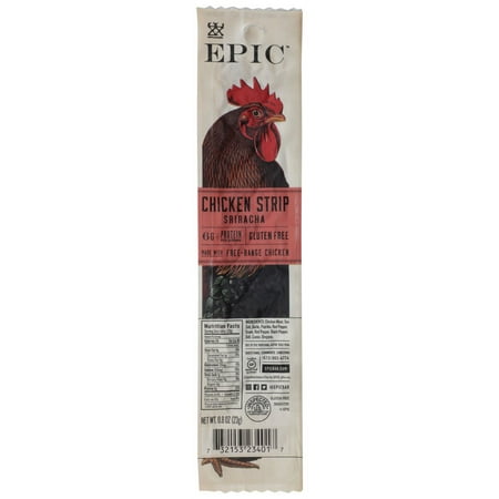 EPIC Chicken Sriracha Snack Strip, Keto Friendly, Whole30 0.8oz