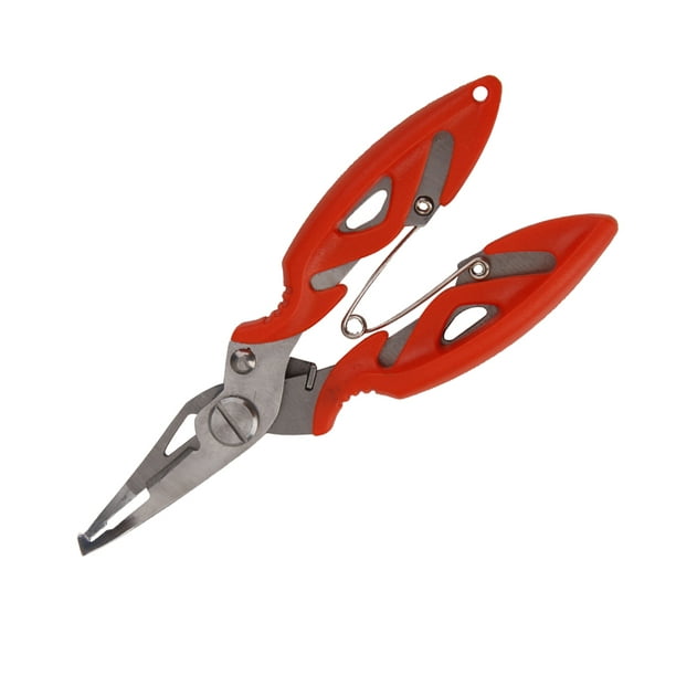 Fishing Pliers, Stainless Steel Fishing Tools, Saltwater Resistant Fishing  Gear with Rubber Handle for Cutting 