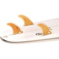 thumbnail image 3 of DORSAL Surfboard Fins Thruster 3 Set FCS Compatible Bamboo Medium Fiberglass with Bamboo Hexcore, 3 of 4