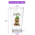 thumbnail image 5 of Happy St. Patrick’s Day Cocker Spaniel with Green Hat Shamrocks Rainbow 16oz Pint Beer Glass Mug Cockers Dog Lover Gifts Beer Glasses Cup - 03007, 5 of 5