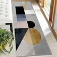 thumbnail image 5 of 2x6 FT Kitchen Runner Rugs Non Skid Washable, Faux Wool Rug Runners for Hallways Bathroom Carpet Runner, Soft Indoor Modern Floor Rug for Entryway Laundry Room, 5 of 11