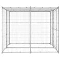thumbnail image 2 of vidaXL Outdoor Dog Kennel Galvanised Steel with Roof 4.84 m², 2 of 4