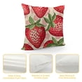 thumbnail image 4 of SHANXI Pink Fruit Pillow Covers Pillowcases Home Decor Bed Couch Sofa Office Living Room Cushion 20x20in, 4 of 5