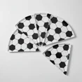 thumbnail image 1 of Pack 6 Platos Pizza Forma Rebanada Diseño Mundial Fútbol Soccer Plástico Reutilizable, 1 of 4
