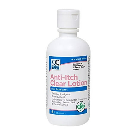 2 Pack Quality Choice Anti-Itch Clear Lotion for Poison Ivy and oak 6 Ounce