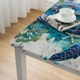 thumbnail image 4 of nygtbtfer Fitted Tablecloth Elastic Edged Table Cover,Marine Coral Wipeable Table Cloths for Kitchen Dining Party Fit up Tables,Ocean on Postcard, 4 of 7