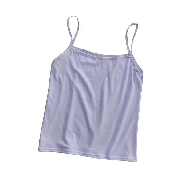 Stamzod Camisoles for Women for Under Clothes Spaghetti Strap Basic Tank Tops Trendy 2026 Purple Free Size
