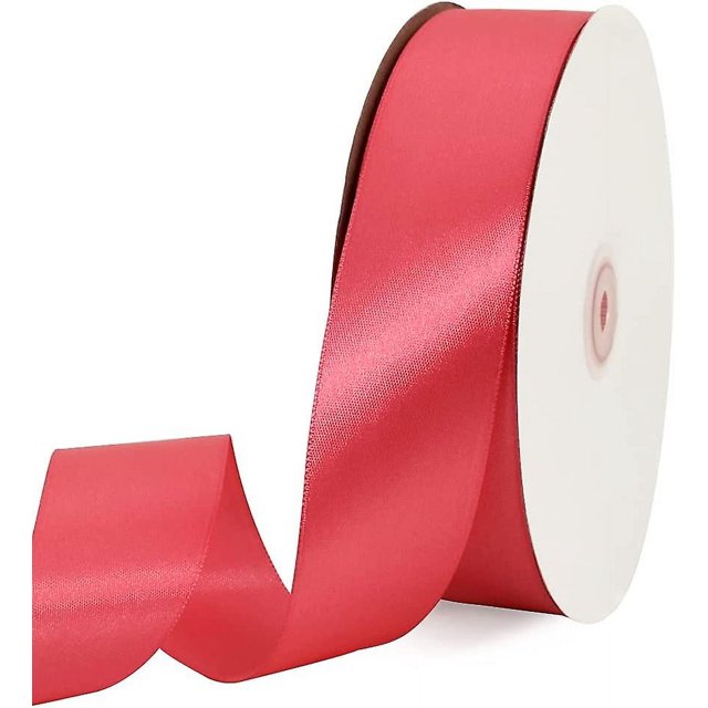 Cinta de satén ancha de 1-1/2 pulgadas (40 mm) x 100 yardas, cinta de tela sólida para envolver regalos, marco para silla, decoración para fiesta de boda, día de San Valentín