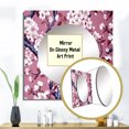 thumbnail image 3 of Designart "Whispering Sakura Blossoms I" Floral Square Mirror Wall Decor Traditional - Large White Square Bathroom Mirror - Square Printed Wall Mirror Art, 3 of 5