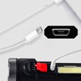 thumbnail image 3 of Linterna de carga USB portatil super brillante para exteriores LED COB Linterna de alta calidad con cuatro modos de iluminacion Flash SOS Bateria de litio incorporada a prueba de agua para acampar Sen esquí esquí Gafas de esquí, 3 of 5