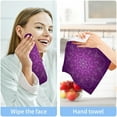thumbnail image 7 of Violet Purple Mandala Washcloth 12x12in Set, 6 Pack Absorbent Cotton Towel Square Kitchen Dishes Towels, Soft Cleaning Face Hand Towel Fast Drying Wash cloth, 7 of 7