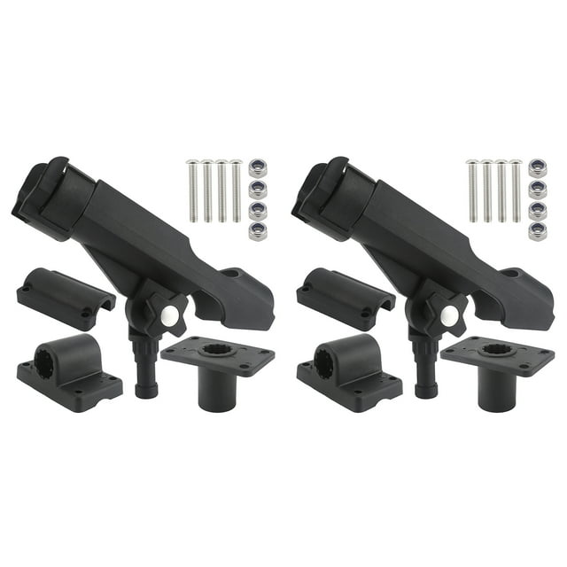 Étui pack Porte-Canne à Pêche Bateau Réglable Verrouillage Électrique Porte-Canne à Pêche Double Usage Porte-Canne à Pêche kayak avec Support Combiné