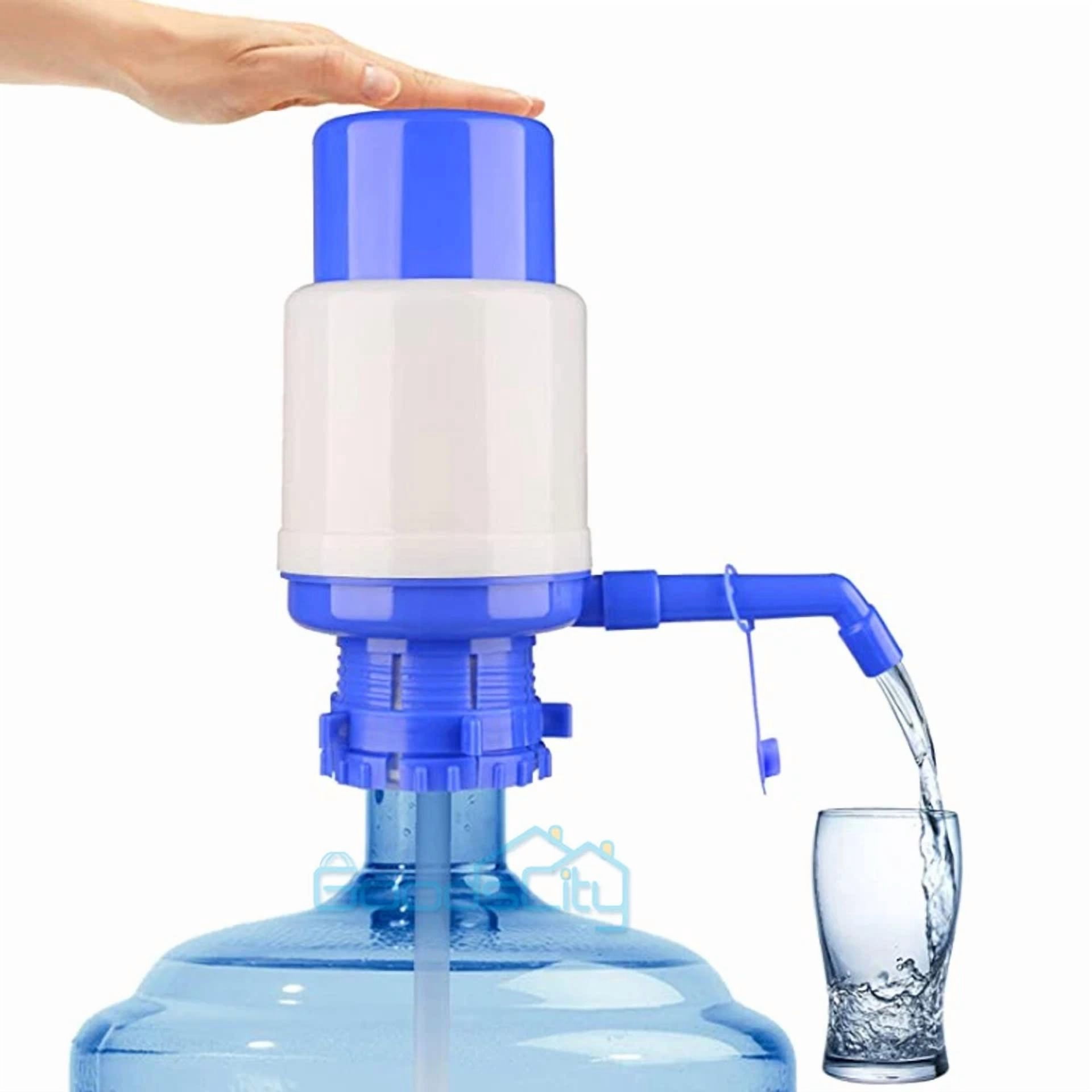 4/5/6 Gallon Hand Press Water Pump Dispenser Manual Bottled Drinking Water +Hose