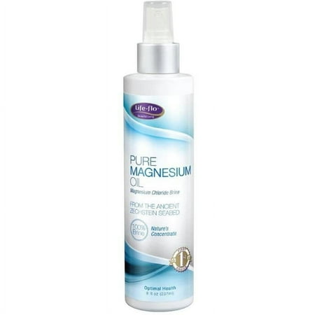 Life-Flo Health Care Pure Magnesium Oil 8 Ounce 2-Pack
