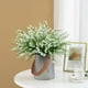 thumbnail image 1 of pstuiky Lirios del valle de 5 ramas, planta artificial de plástico en maceta, decoración verde, 1 of 9