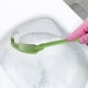thumbnail image 3 of Toilet Brush Plastic Portable Long Handle Bathroom Toilet Bowl Scrub Double Sided Cleaning Brush (Green), 3 of 4