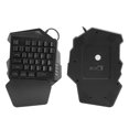 thumbnail image 4 of Teclado RGB con cable Larga vida útil Fácil de transportar Fácil de usar Teclado con una sola mano Computadoras portátiles para computadora LHCER Descripción de la referencia, 4 of 7